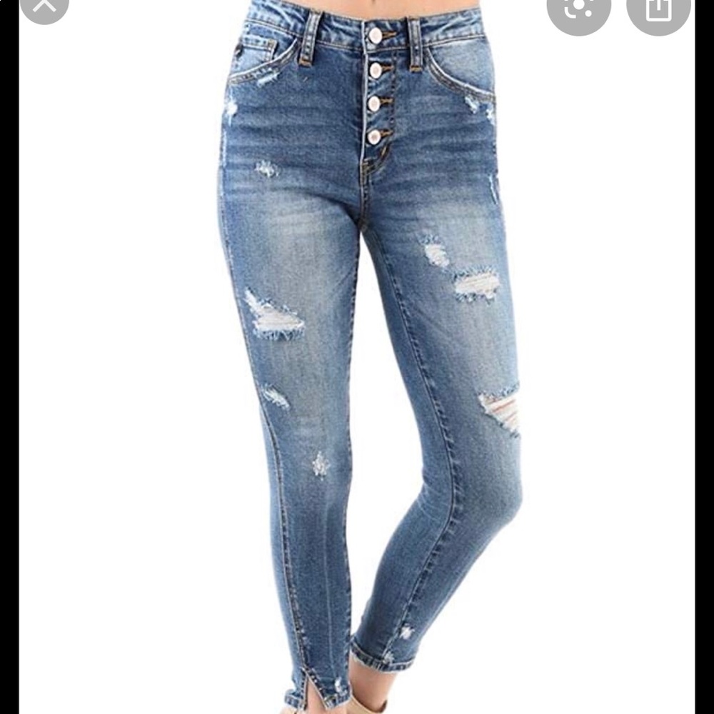 KanCan Berkeley exposed button fly Sz 24 NWT